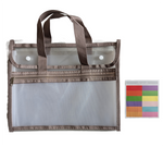 12 Pocket Transparent A4 File Organizer with Zip