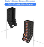 PowerDock AA/AAA Wall‑Mounted Battery Organizer