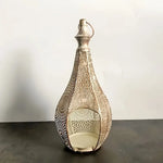 KasbahGlow Moroccan Metal Lantern Candle Holder