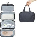 Hanging Travel Toiletry Bag with 4 Compartments