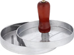 Burger Press Kit – Nonstick Cast Aluminum with Wooden Handle
