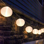 Solar Chinese Lantern String Lights - 5m
