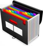 A4 Accordion Expandable Document Folder - 12 Color Coded Slots