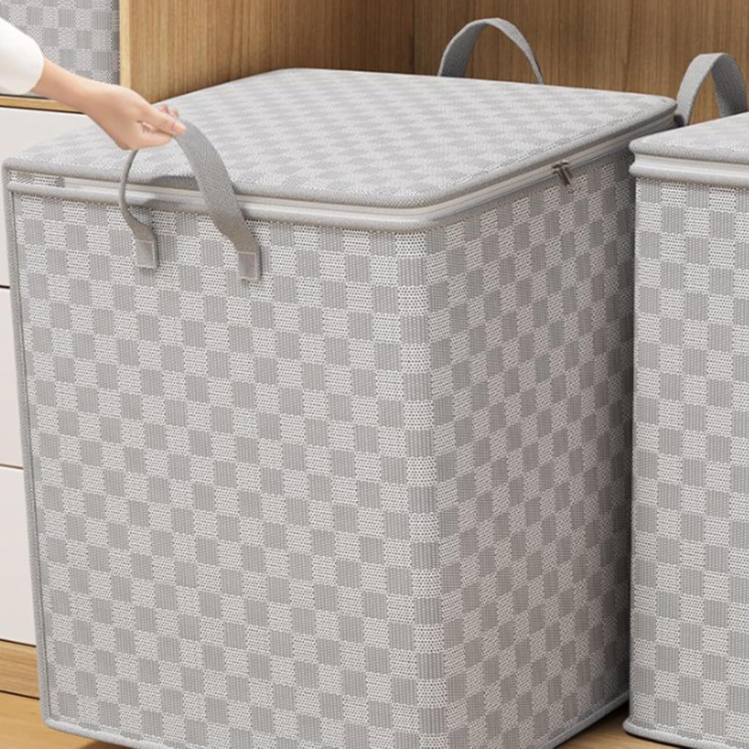 Dust-proof Non-woven Quilt Bag with Zip Lid