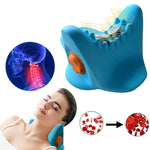 EMS Heat Vibrating Back & Neck Massage Pillow