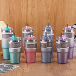 620ml or 890ml Stainless Steel Glitter Insulated Bottle