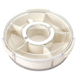 6 Compartments Rotating Snack Preserver/Server