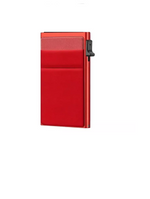 Ultra Slim RFID Pop Up Card Holder With Quick Access Double Pouch