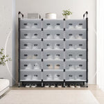 16‑Compartment Shoe Rack with Cover – 7 Tier Freestanding Organizer