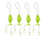 Fishing Bait Atomizer Cage Feeder Set – 4-Pack with Dual Hooks