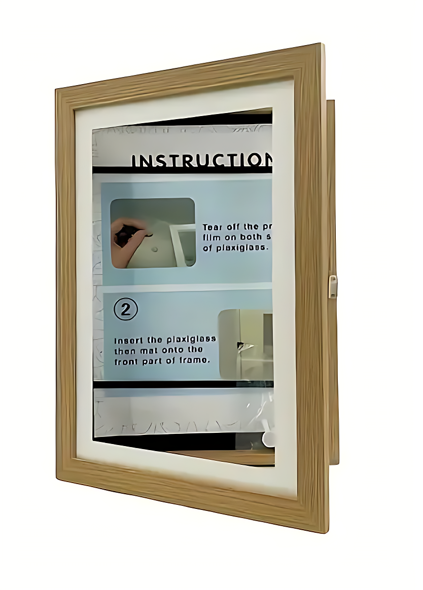 Front Opening Wooden Art Display Frame