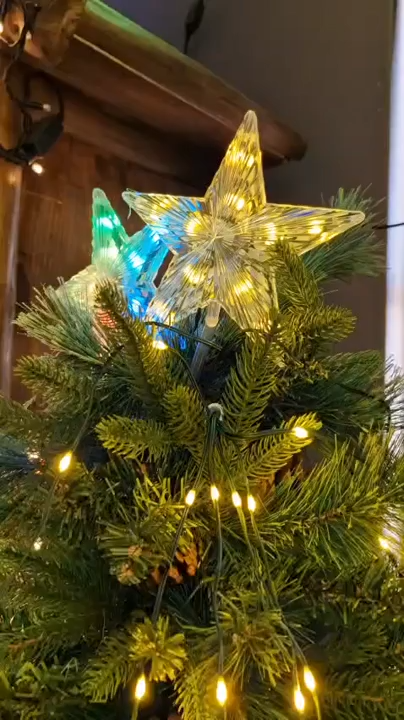 LumiTree USB LED Christmas Tree with Star – 10 Light Strings + Remote