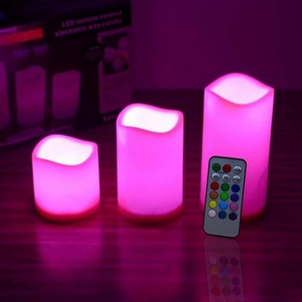 3 Pack Led Candles Lights with Remote