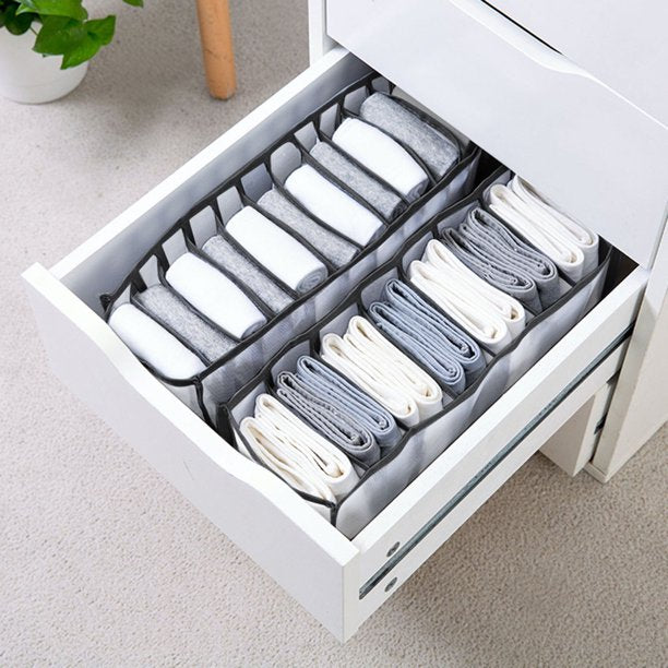 Collapsible Storage Box with 11 Compartment Dividers