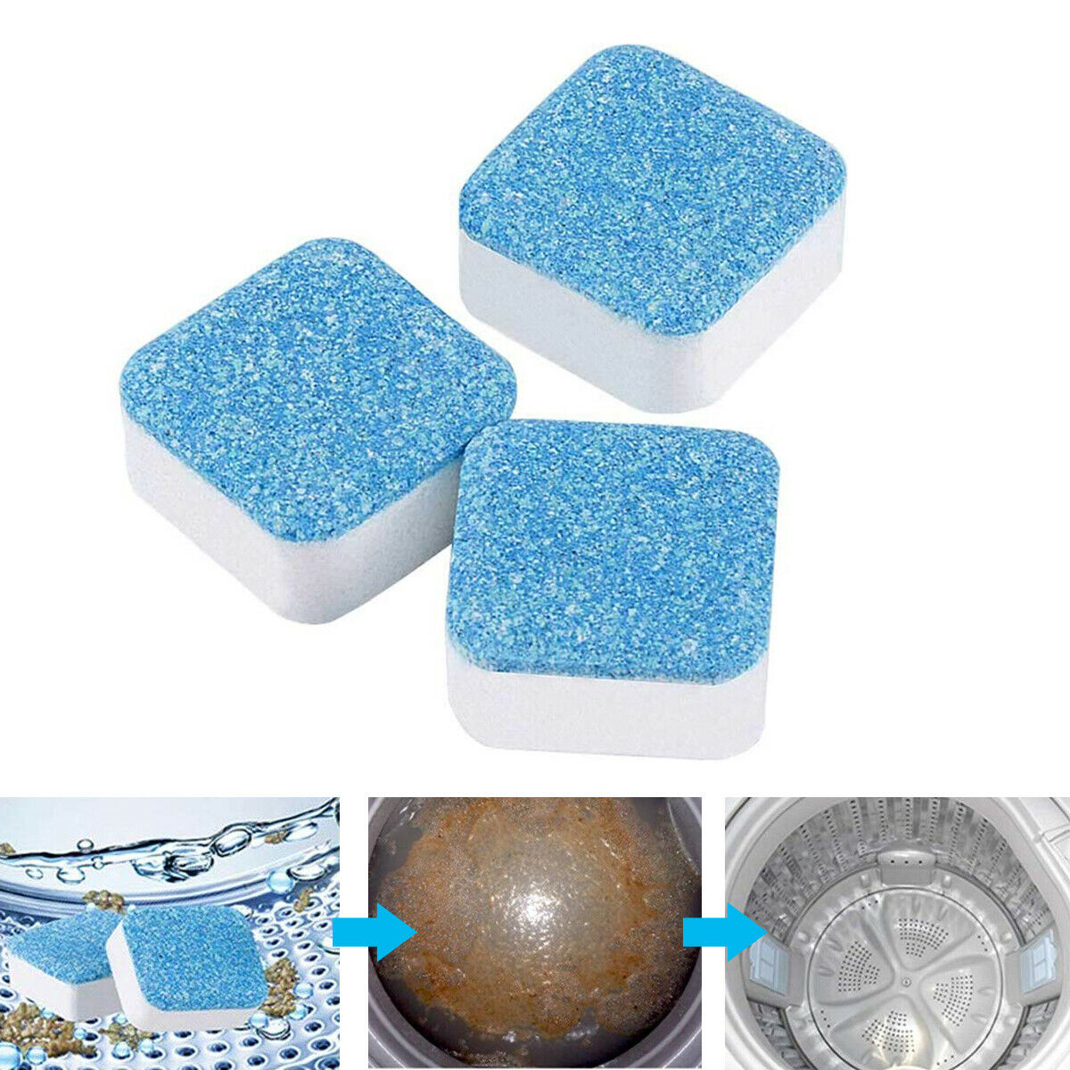 12Pc Washing Machine Effervescent Cleaning Block – styleSA