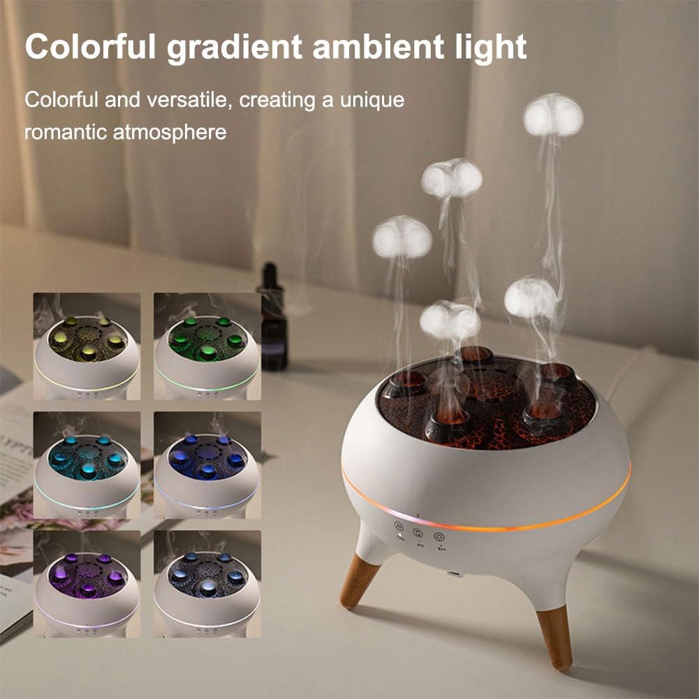 2-in-1 Jellyfish Cloud Humidifier Essential Oil Diffuser