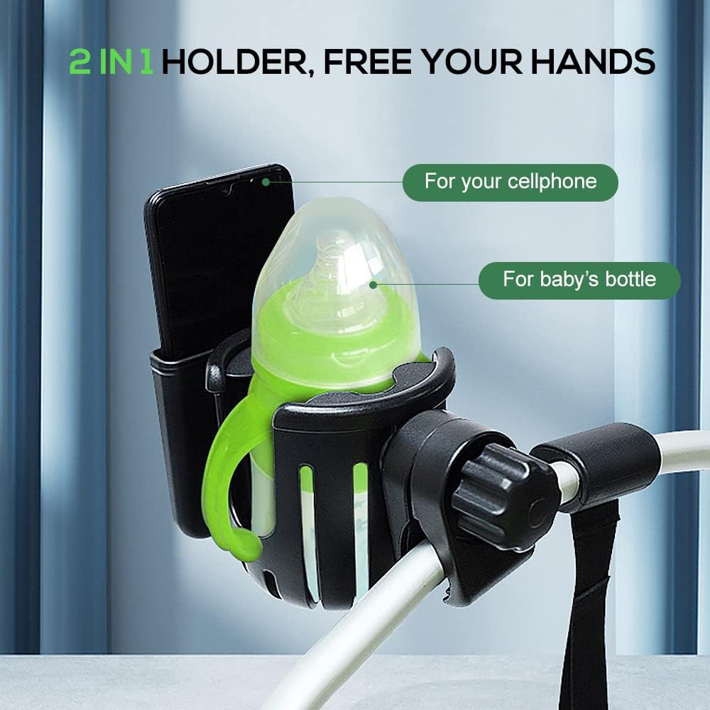Cup Holder with Phone Holder for Bikes/Prams