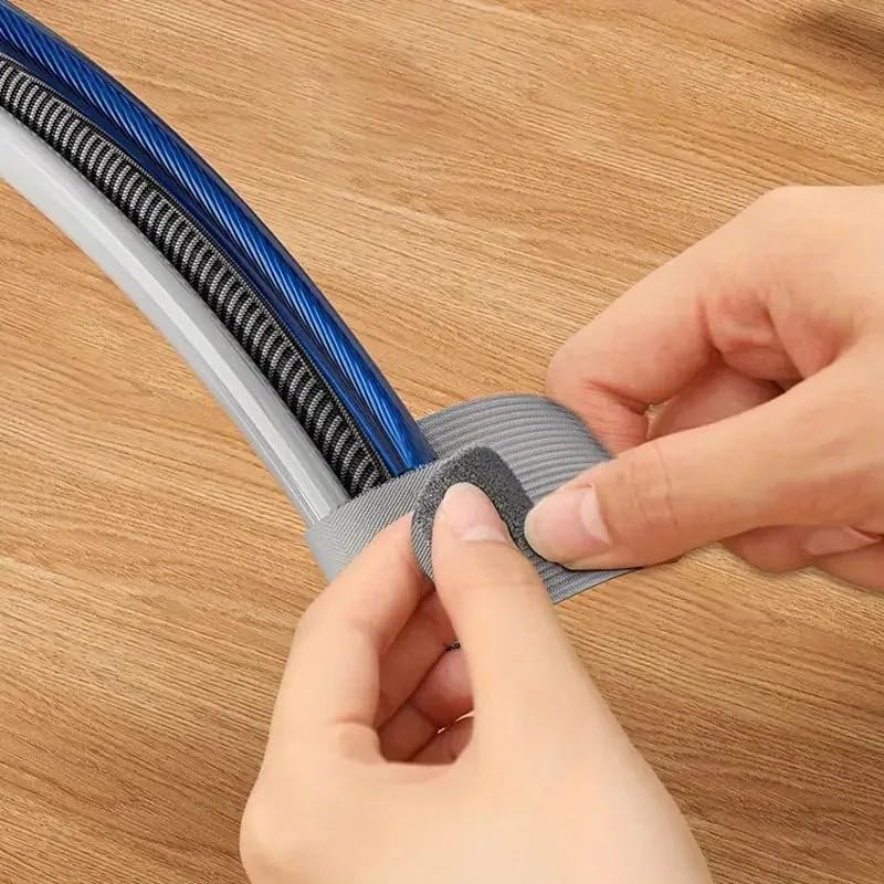 Velcro Cord Reusable Cable Ties with Mounting Adhesive - 10pc