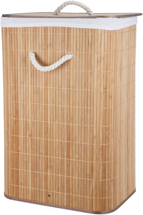 Bamboo Laundry Basket – Natural Breathable Storage Bin for Bathrooms &amp; Bedrooms&nbsp;