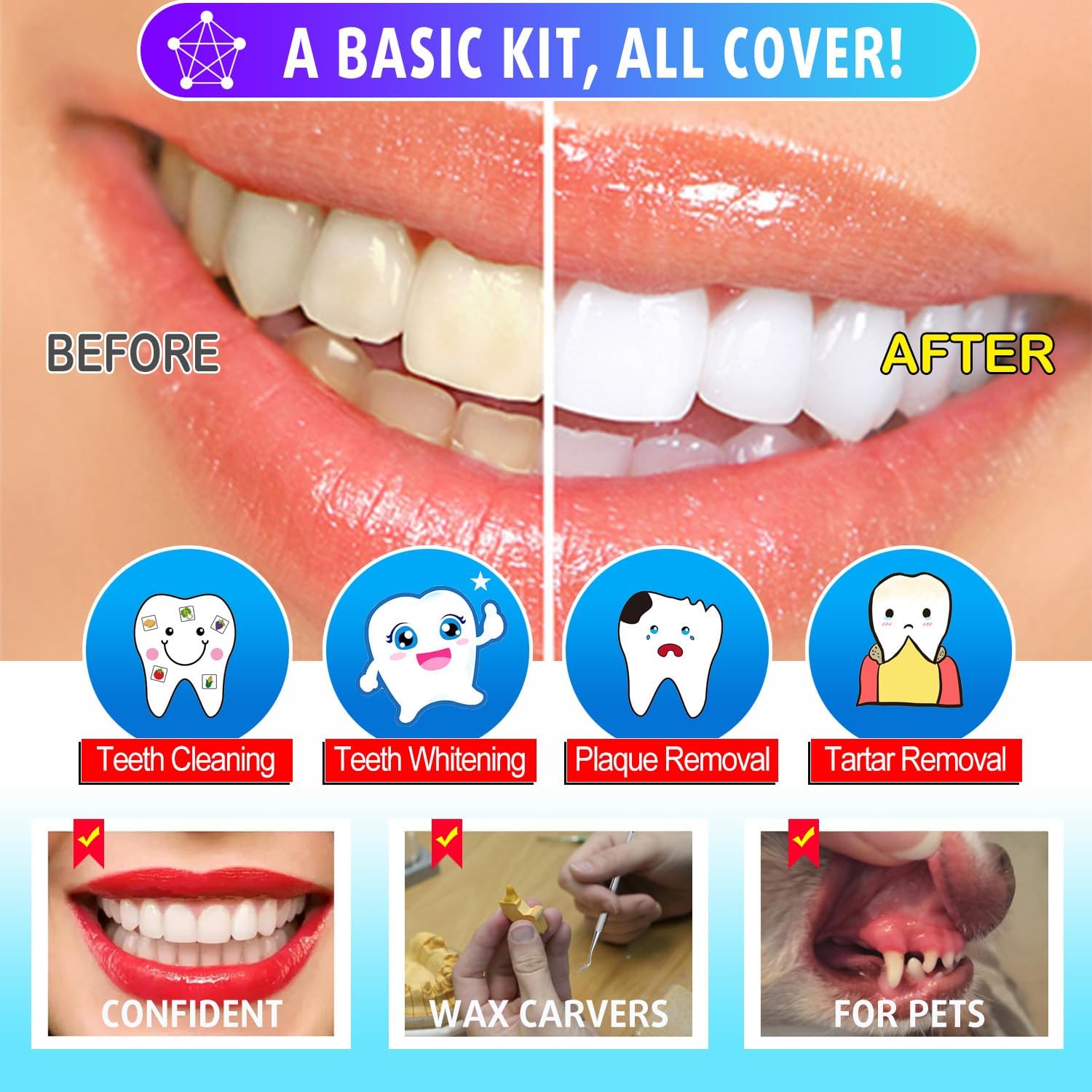 6pc Dental Hygiene Kit