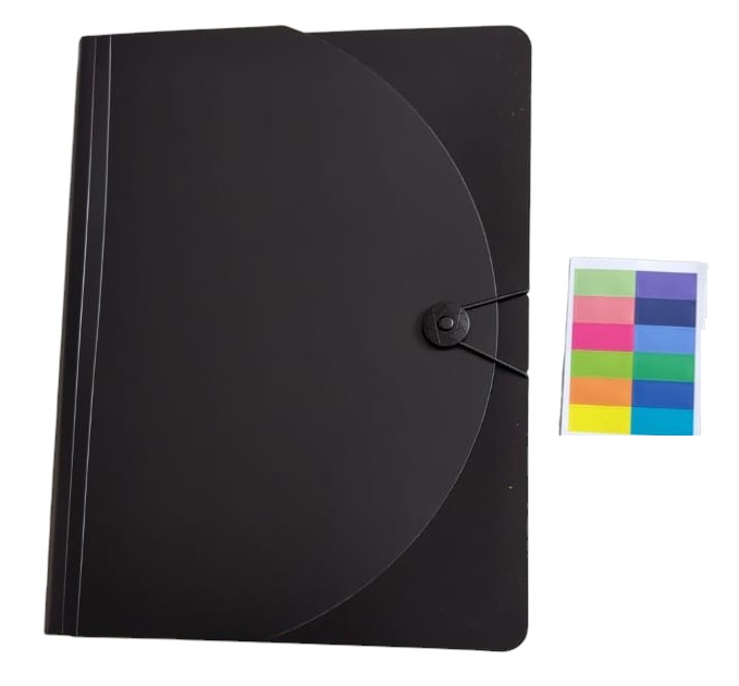 A4 Expandable Document Folder - 12 Color Coded Slots