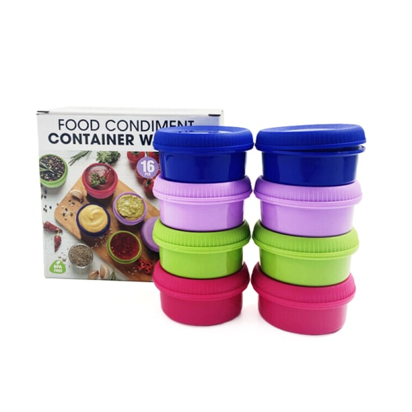 8 Plastic Takeaway Sauce Cup With Lid