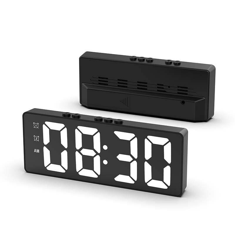 Modern Minimalist LED Clock Mirror