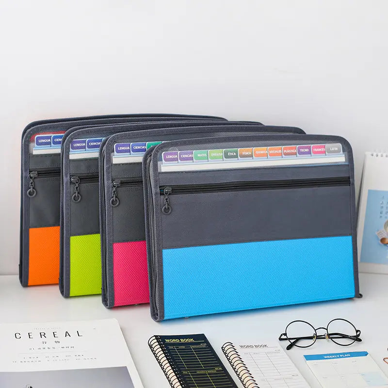 A4 Expandable Book Document Folder - 12  Slots