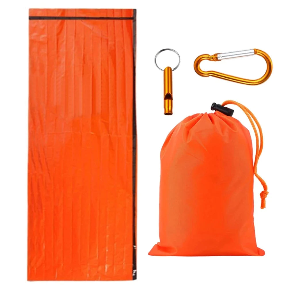 Portable Emergency Sleeping Bag With Whistle