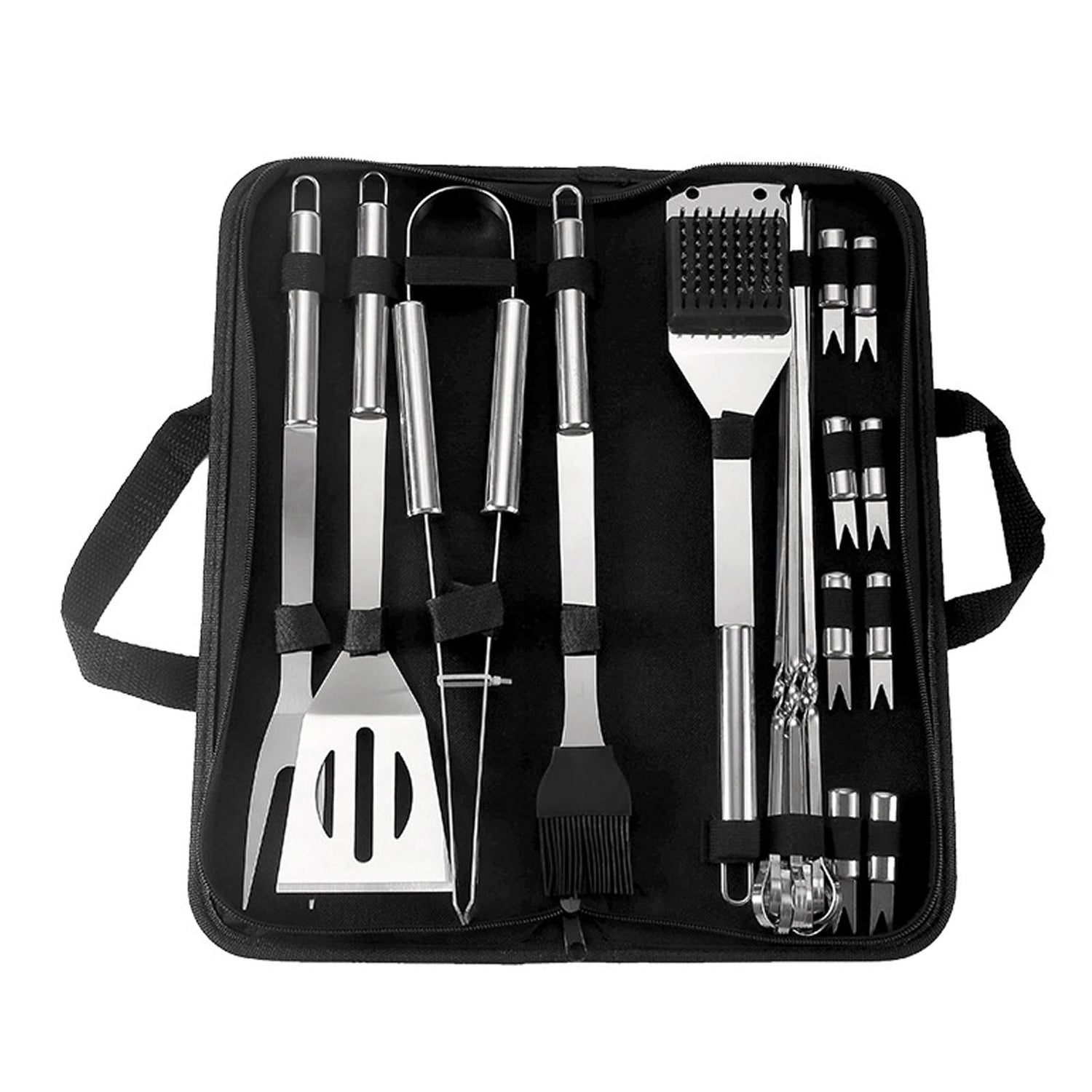 20 PCS BBQ Grill Tools Set with Carry Case