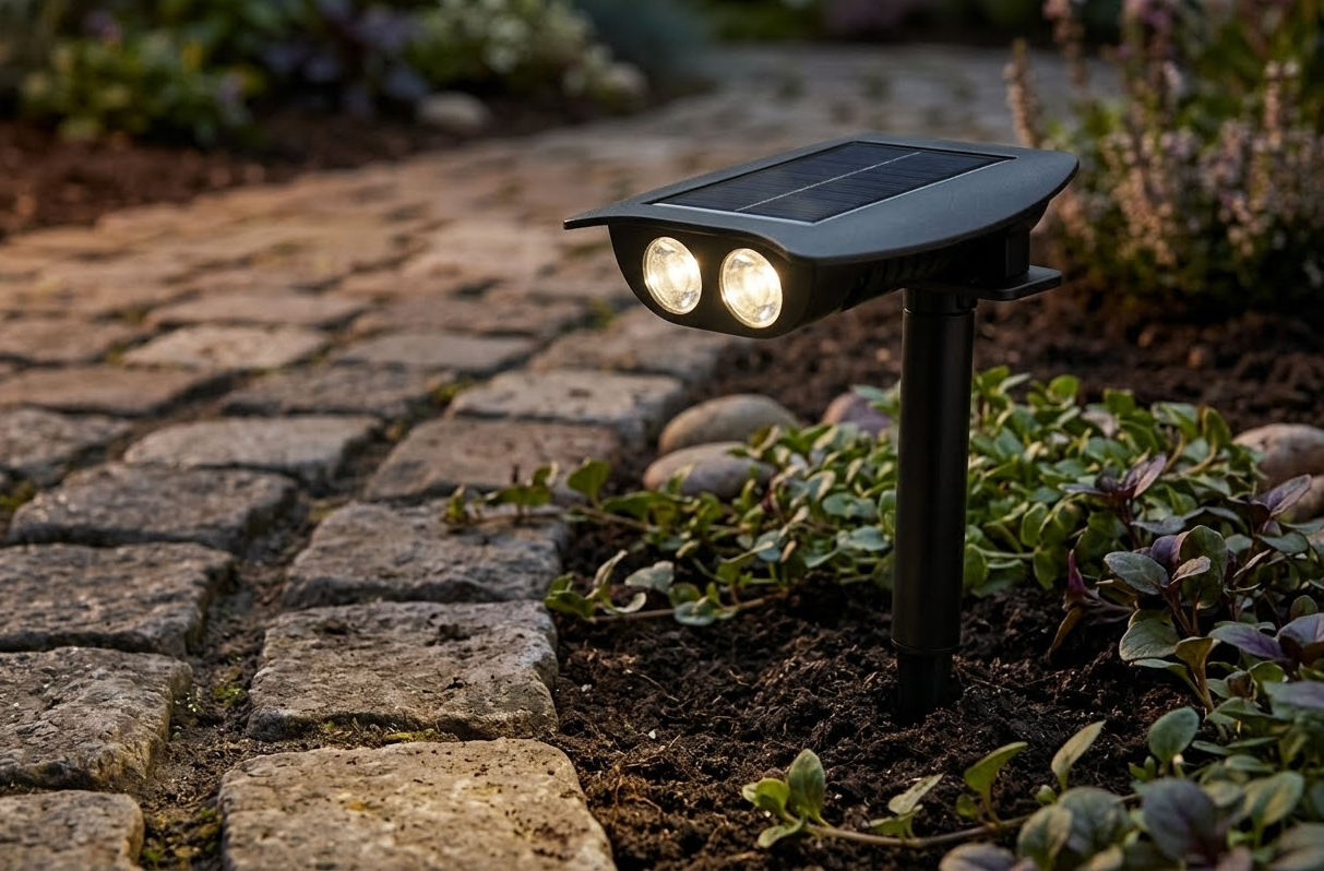 Solar Dual LED Showcase Lamp