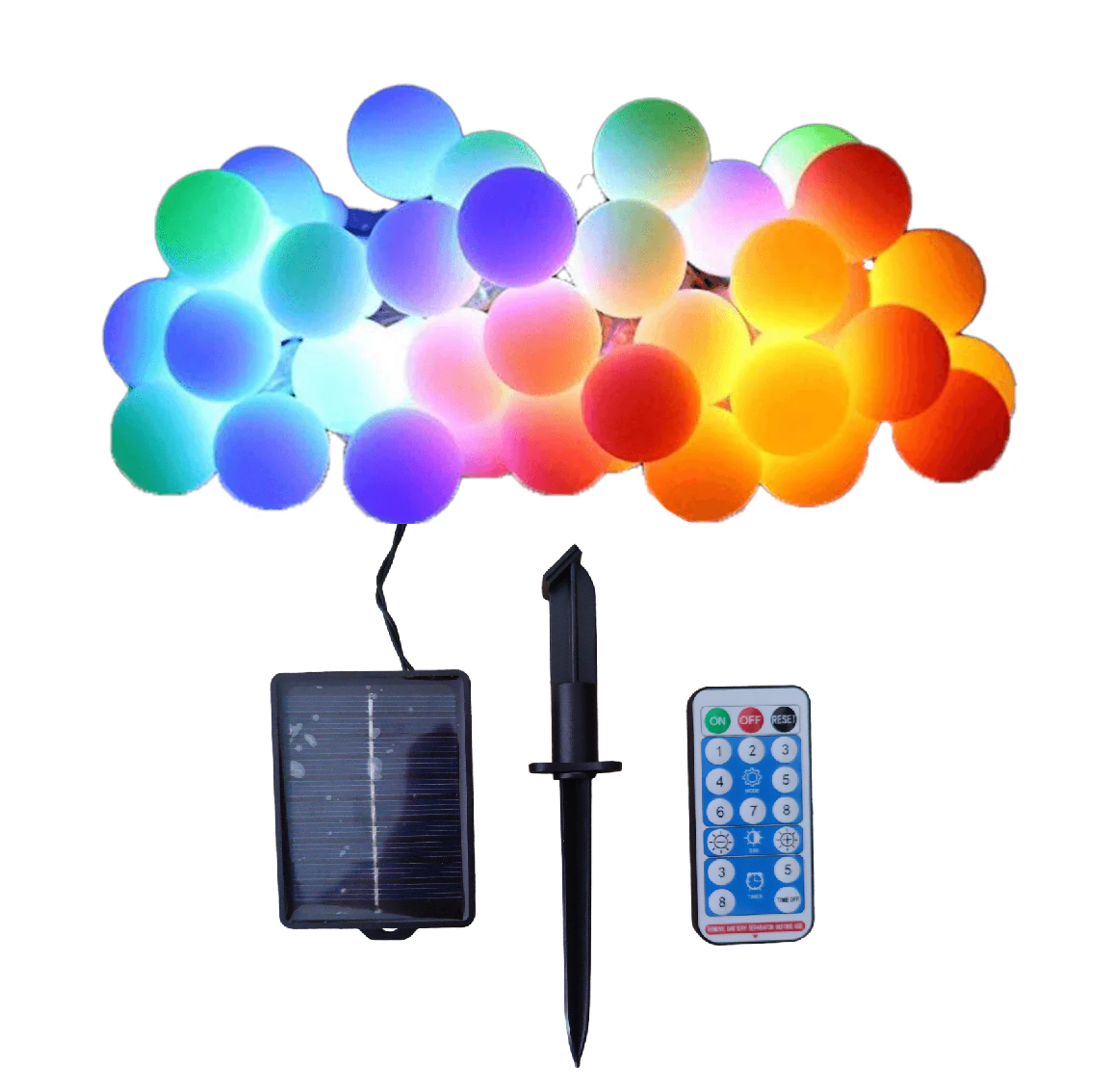 Solar Bubble Fairy Lights - 100 LED 10m