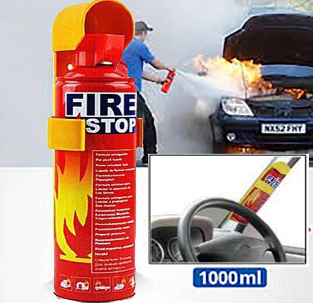 1000ml Portable Fire Extinguishers With Holder