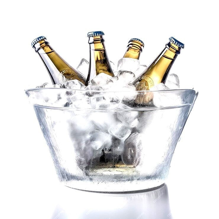 Transparent Round Ice Serving Bowl