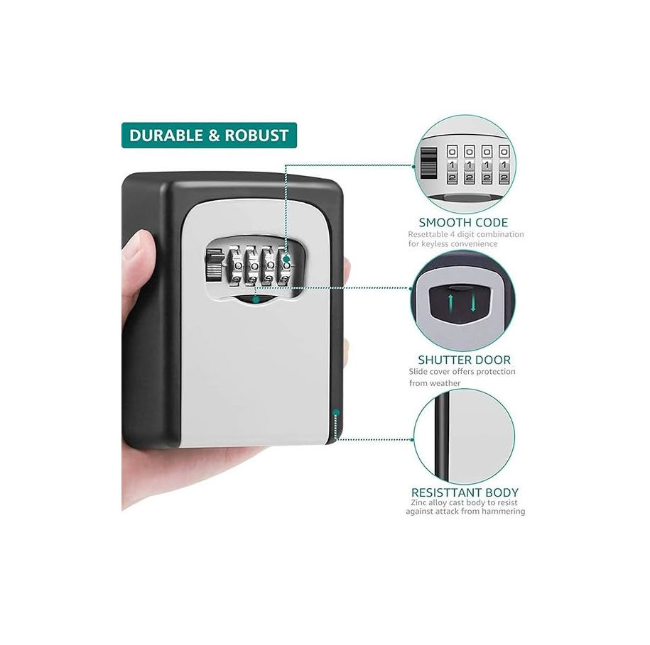 Outdoor Wall Mounted Key 4 Digit Safe – styleSA
