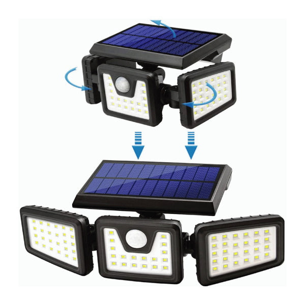 3 Heads Motion Sensor Solar Light – styleSA